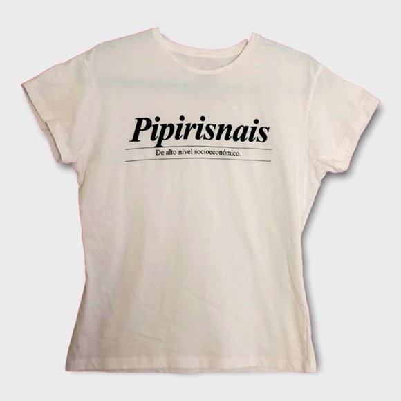 LAROUSSE White Graphic Womens Cut Tee size XL bust 38in - Picture 1 of 6
